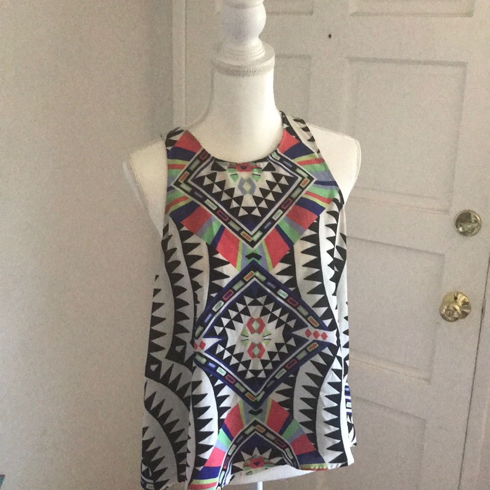 Multicolored Geometric Tank top